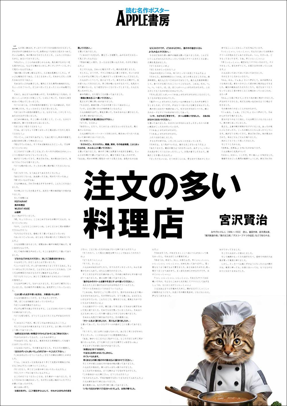 料理店横組シェフ猫